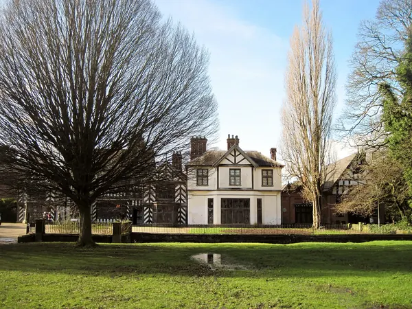 Wythenshawe Hall, a Tudor timber-framed manor house in Wythenshawe Park